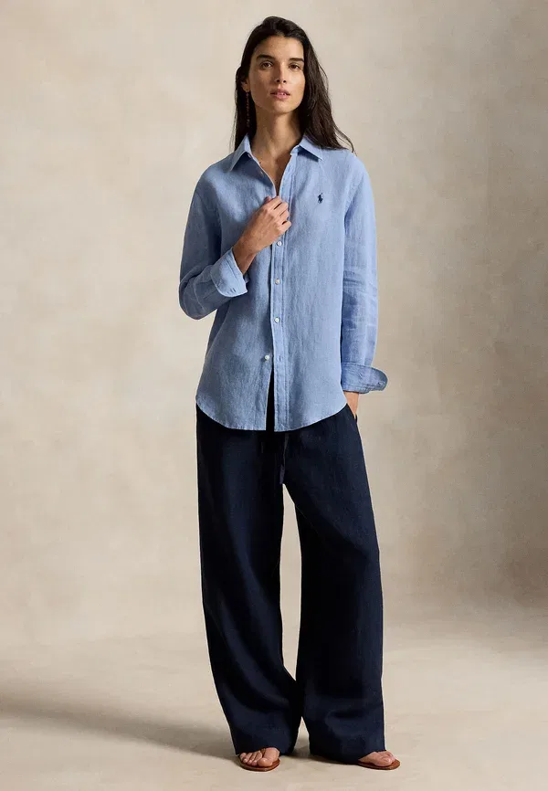 Рубашка из льна Polo Ralph Lauren, Summer Blue, синий — фото 2