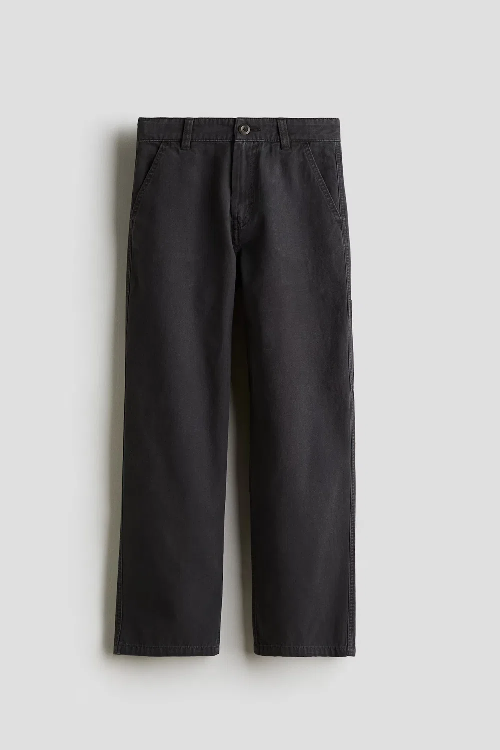 Рабочие брюки свободного кроя H&M, Schwarz Washed Out — фото 3