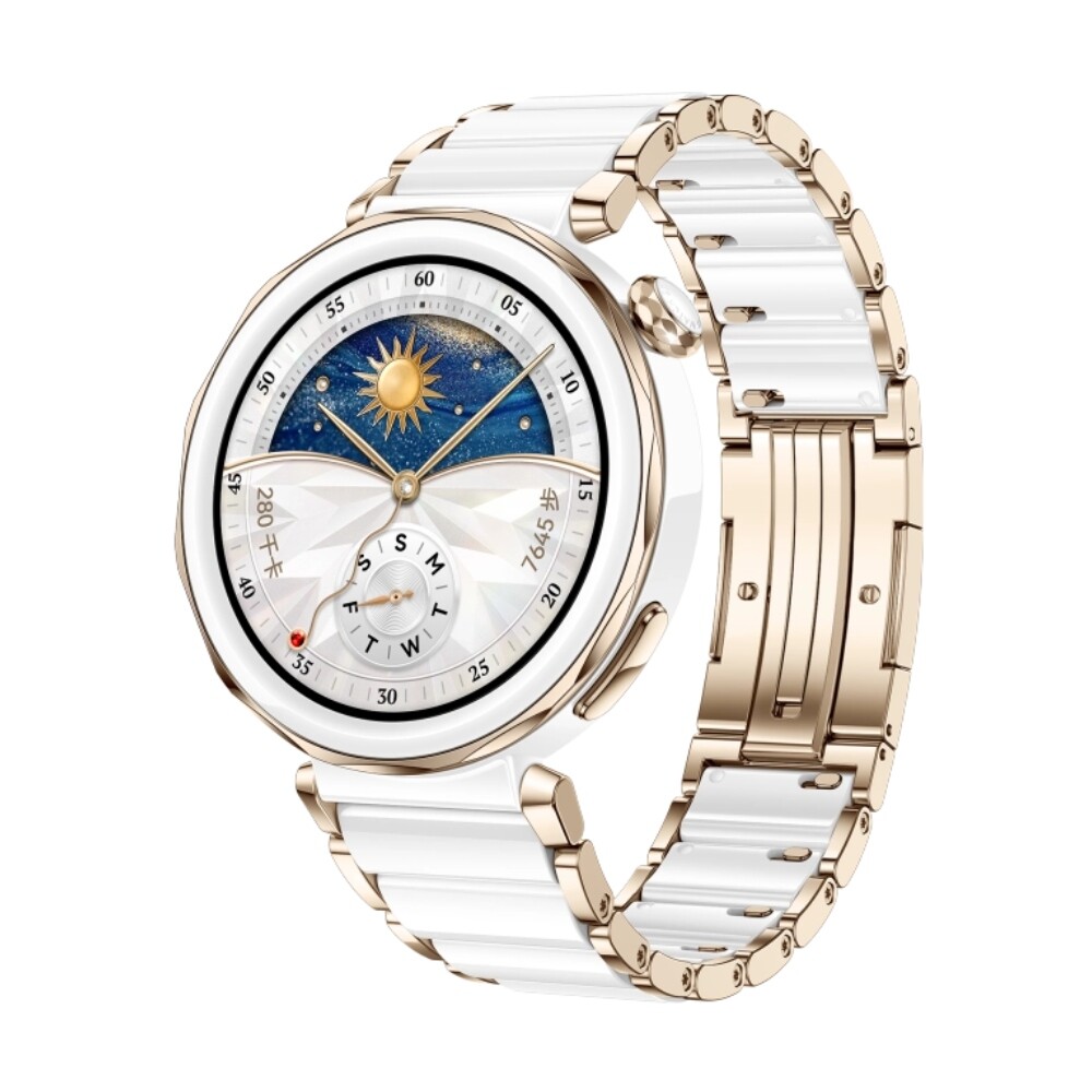

Умные часы Huawei Watch GT 5 Pro, 42 мм, Bluetooth, белый/золотой
