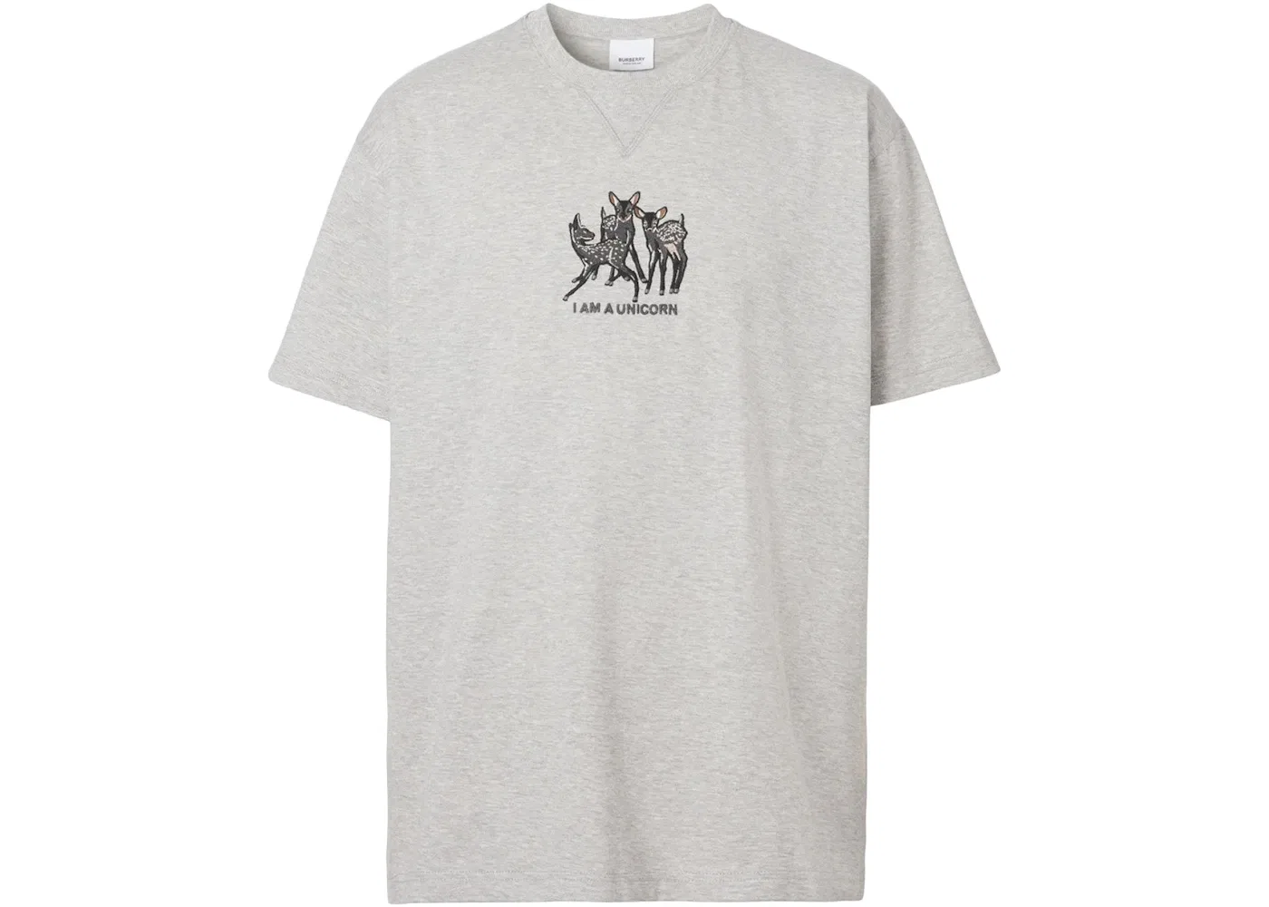 Мужская футболка с вышивкой Burberry, Grey