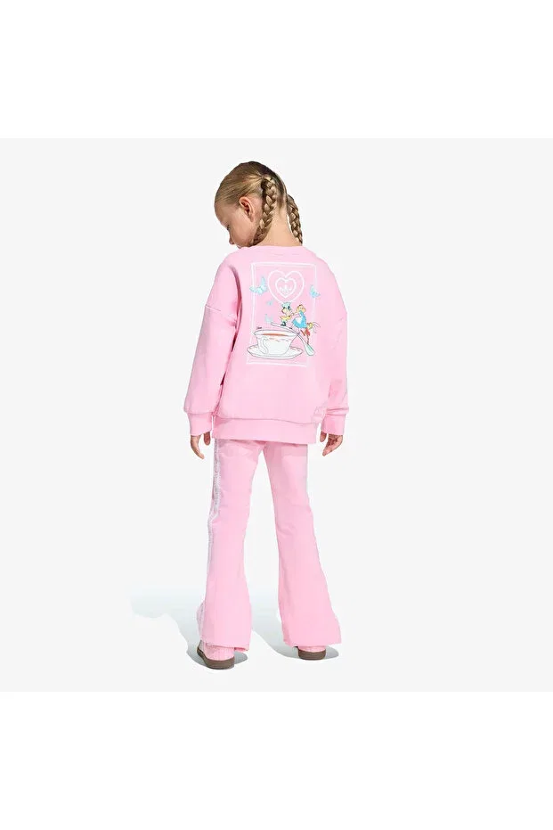 Детский спортивный комплект для девочек с принтом Disney Adidas, Pink — фото 2