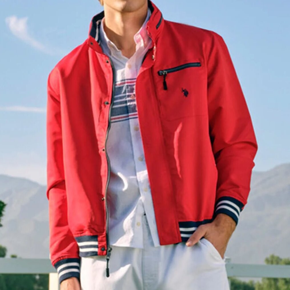 

Куртка U.S. Polo Assn.Yacht With Patch Pocket, красный