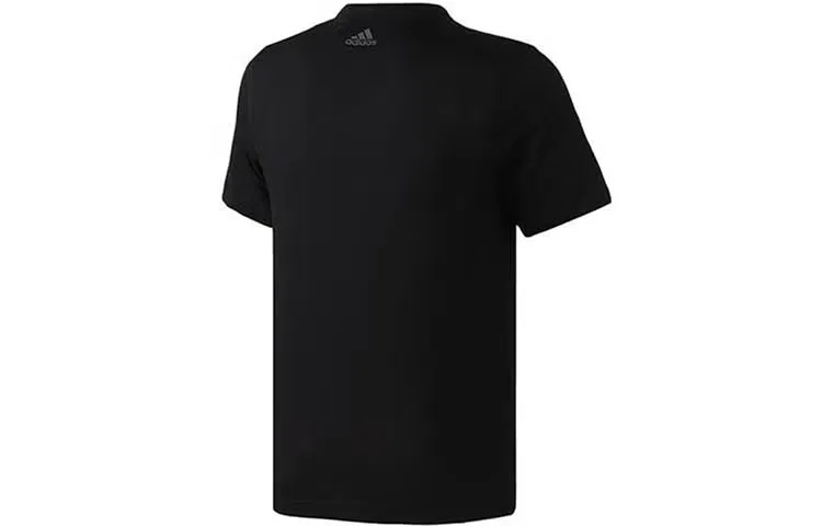 Футболка с принтом и карманом Must Haves Adidas, черный