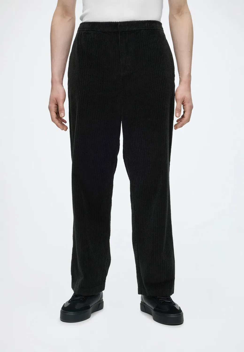 Вельветовые брюки - штаны Lacoste, Black