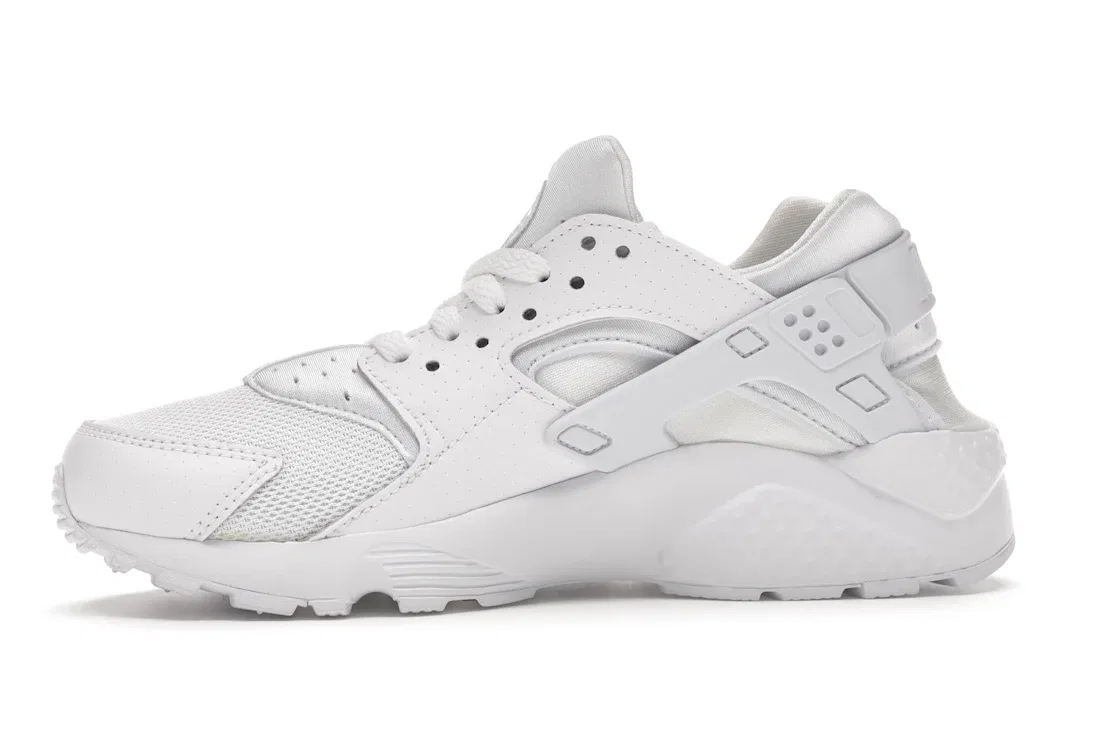 Детские кроссовки Lifestyle с неопреновым верхом Nike Air Huarache Run, White/White-Pure Platinum — фото 3
