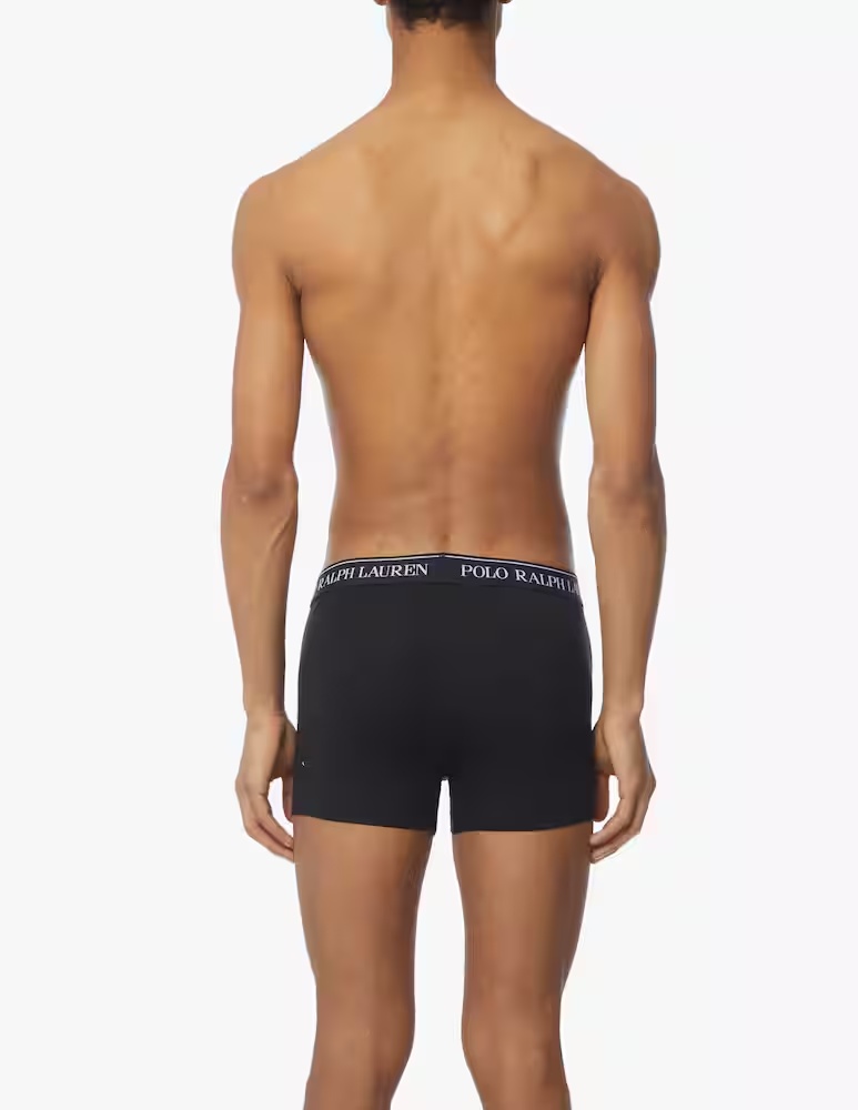 Комплект из 3 трусов-боксеров из хлопка стрейч Polo Ralph Lauren, черный — фото 3
