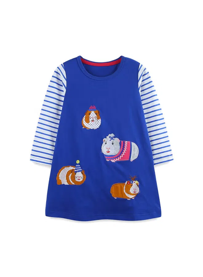 Платье с вышивкой и полосками, модель Princess, Aosta Betty Store