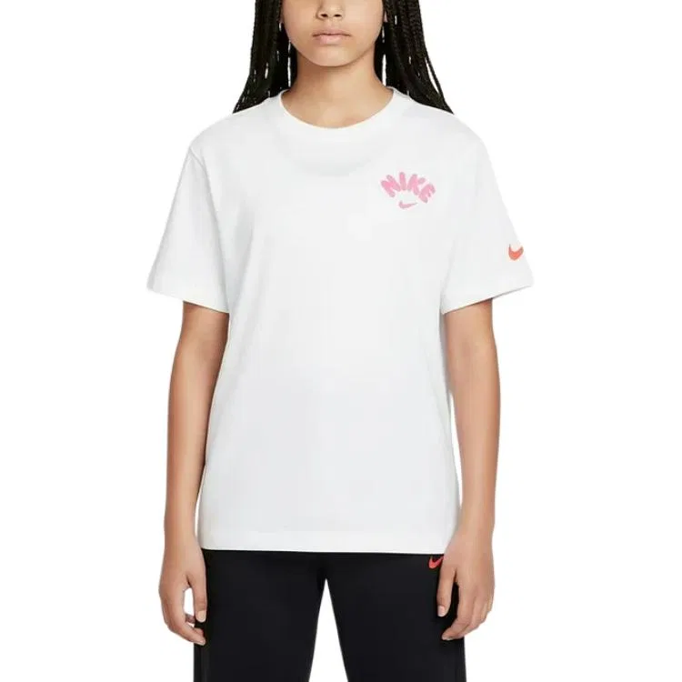 Детская футболка хлопковая Nike, White