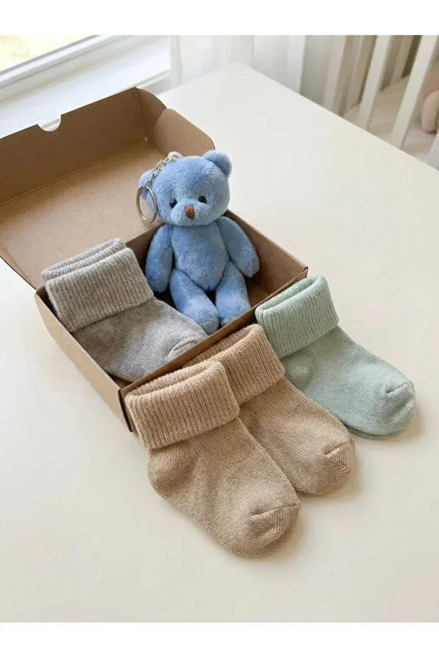 Детский набор носков для мальчиков хлопковый Jr.Bunnies, Gray — фото 3