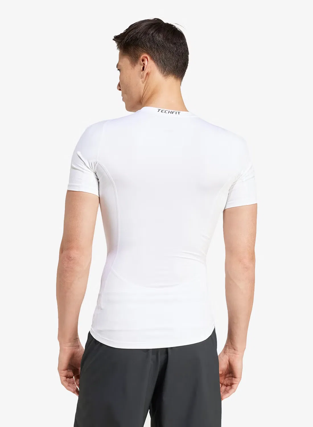 Футболка компрессионная для тренировок Techfit Adidas, белый — фото 2