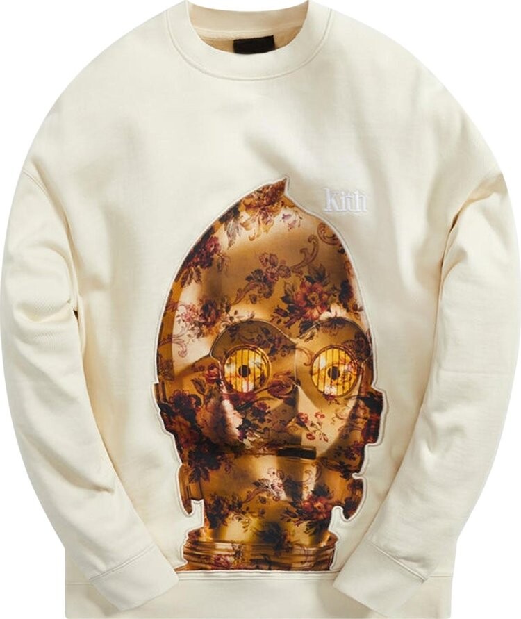 

Толстовка Kith For Star Wars C-3PO Crewneck 'Waffle', кремовый, Бежевый, Толстовка Kith For Star Wars C-3PO Crewneck 'Waffle', кремовый