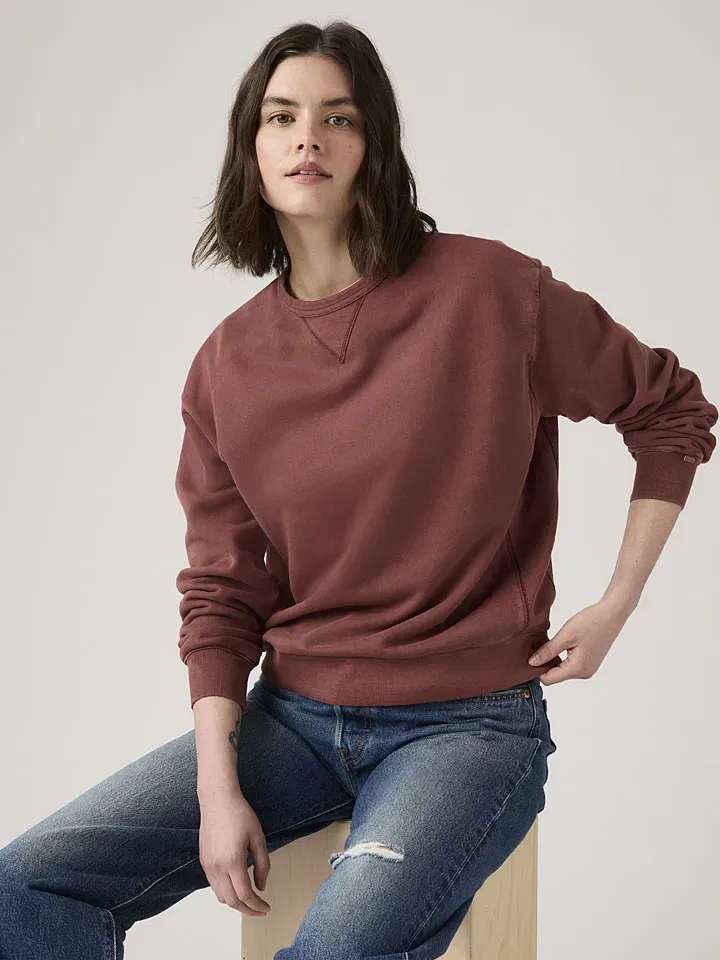 Женский свободный пуловер Levi's, Brown — фото 3