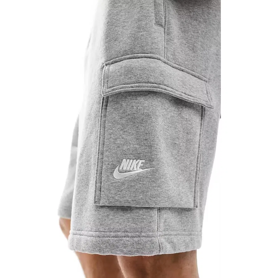 Спортивные шорты карго с высокой посадкой Nike Sportswear Club, Серый — фото 4