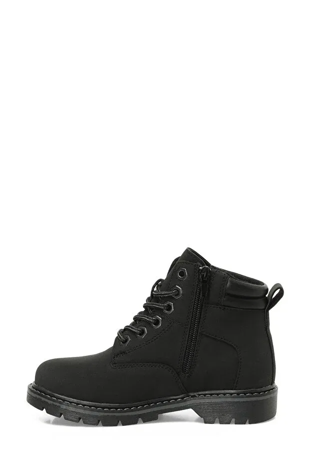 Детские ботинки для мальчиков с молнией и шнуровкой Burton 4pr black boy's boots Kinetix, Black-101912786 — фото 3