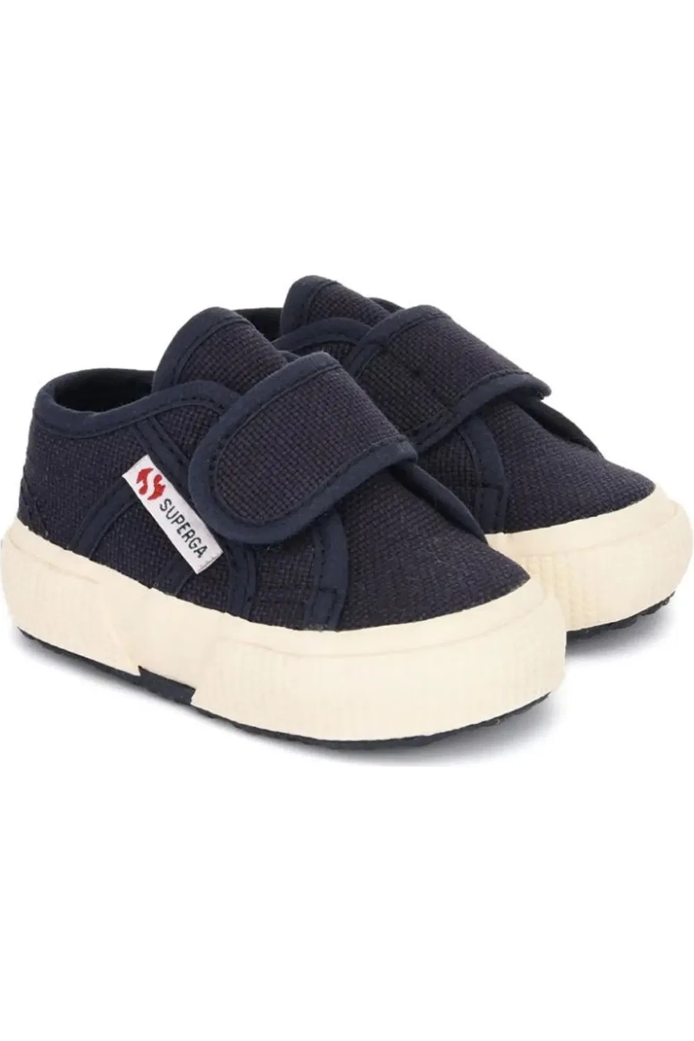 Кеды детские на липучке 2750 Bstrap Superga, Blue Navy — фото 2