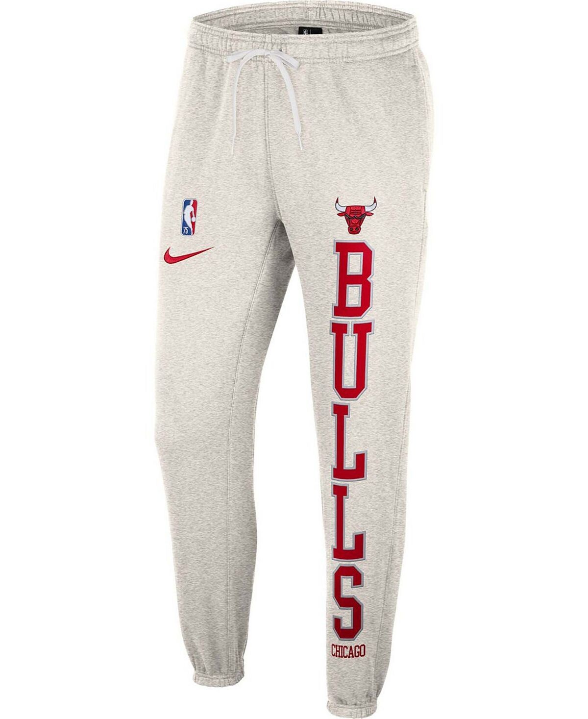 Мужские флисовые брюки ash, red chicago bulls 75th anniversary courtside fleece pants Nike, мульти — фото 3