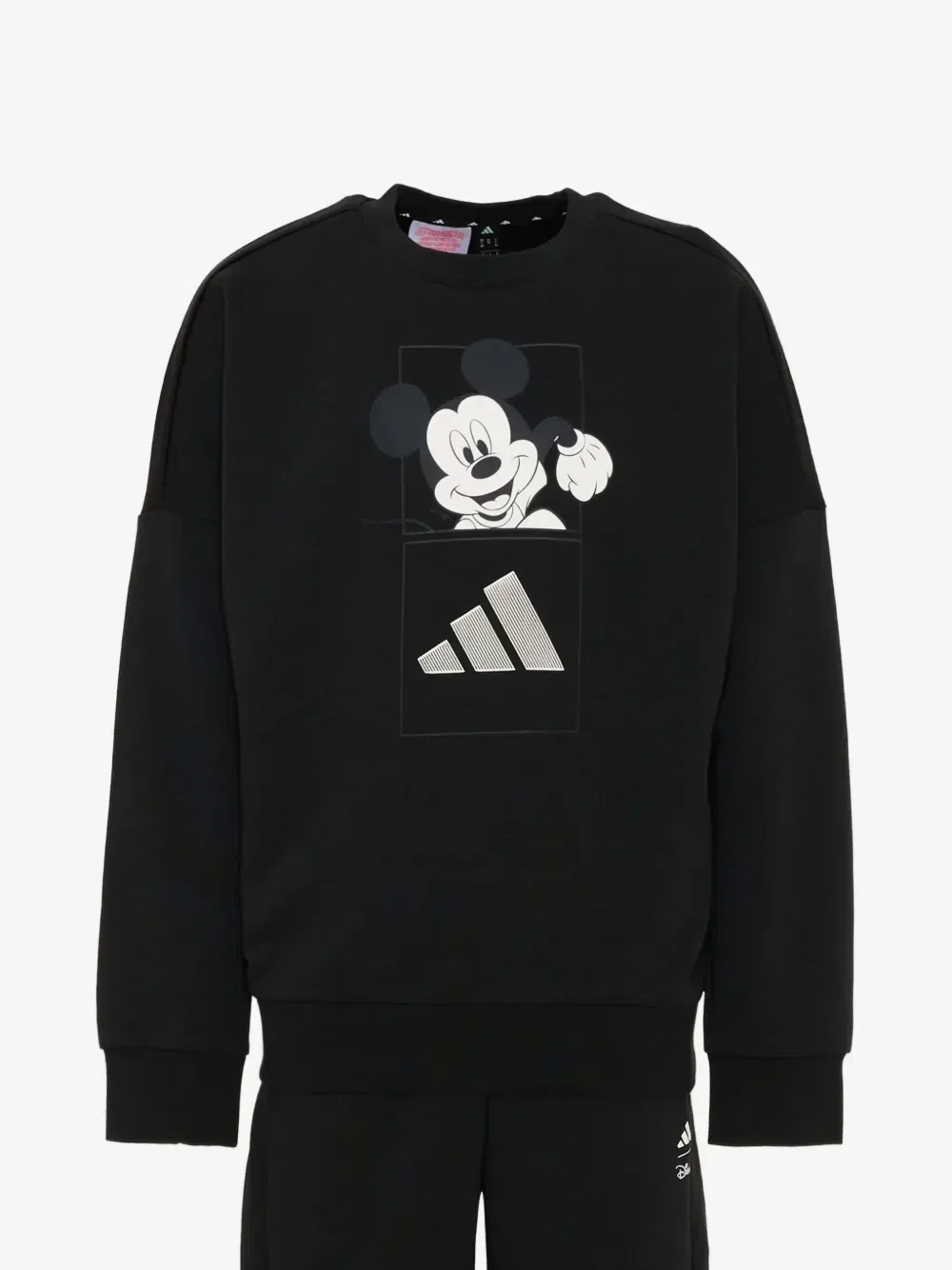 Спортивный костюм Disney с графическим принтом Микки Мауса adidas Kids, черный — фото 3