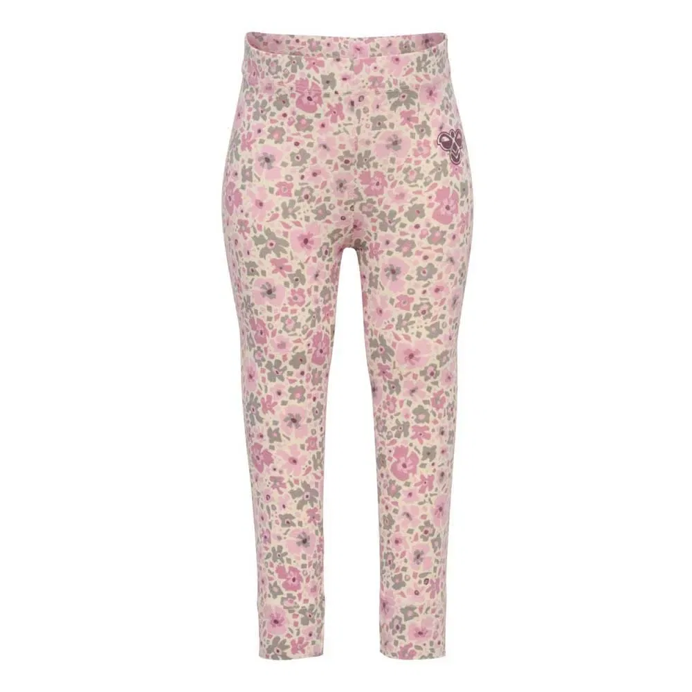 Детские леггинсы для девочек с принтом Mini Flower AOP Hummel, Pink