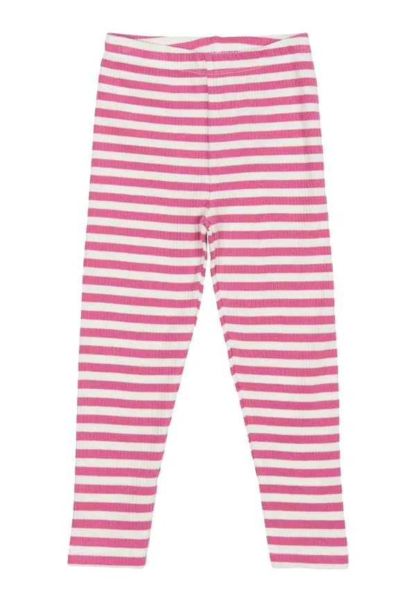 Леггинсы с узором в полоску Leggings - trousers The New Siblings, ibis rose striped