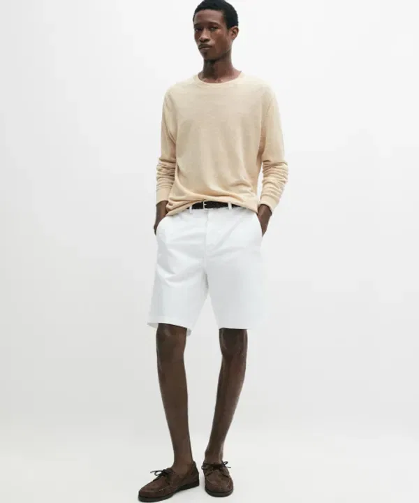 Шорты льняные бермуды Massimo Dutti — фото 2