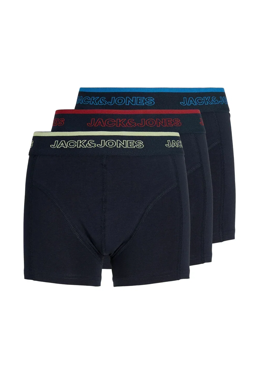 Комплект из 3 трусов-боксеров для подростков Jack & Jones Junior, Blue