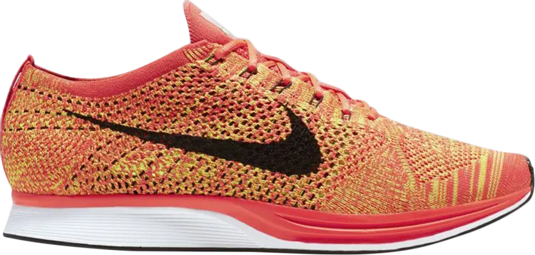 

Кроссовки Nike Flyknit Racer 'Bright Crimson', оранжевый