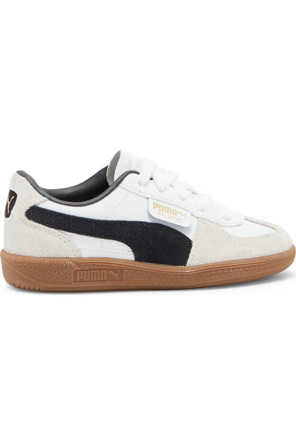Детские кроссовки футбольного стиля Palermo PUMA, Puma White-Dark Indigo — фото 3