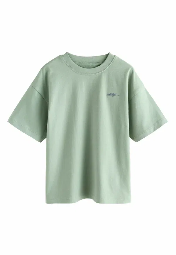Футболки с принтом 4шт, Regular fit, Next, Light Grey, Brown, Dark Grey, Green, зеленый/коричневый/светло-серый/темно-серый — фото 2