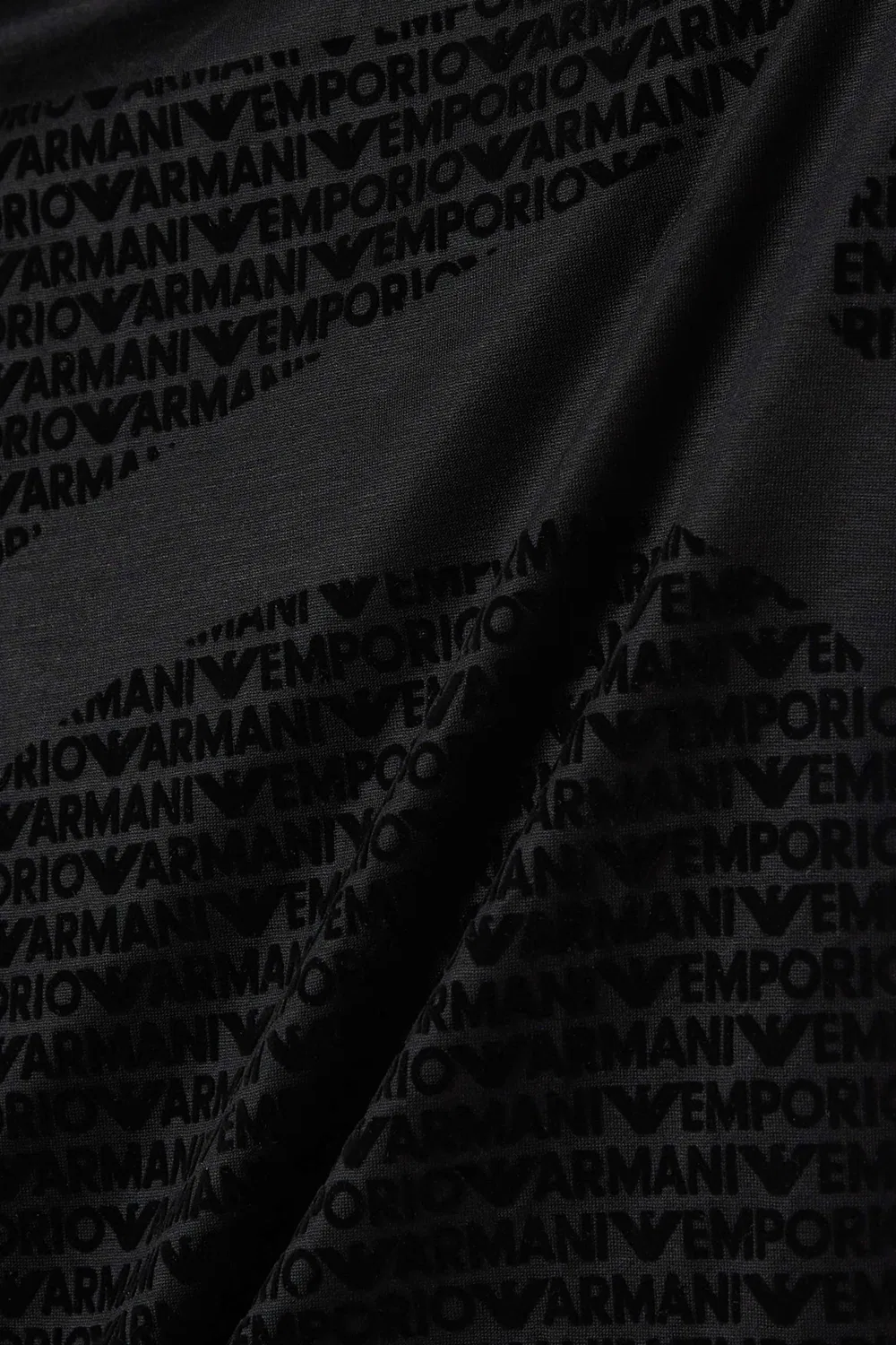 Футболка с коротким рукавом с принтом логотипа Emporio Armani, черный — фото 4
