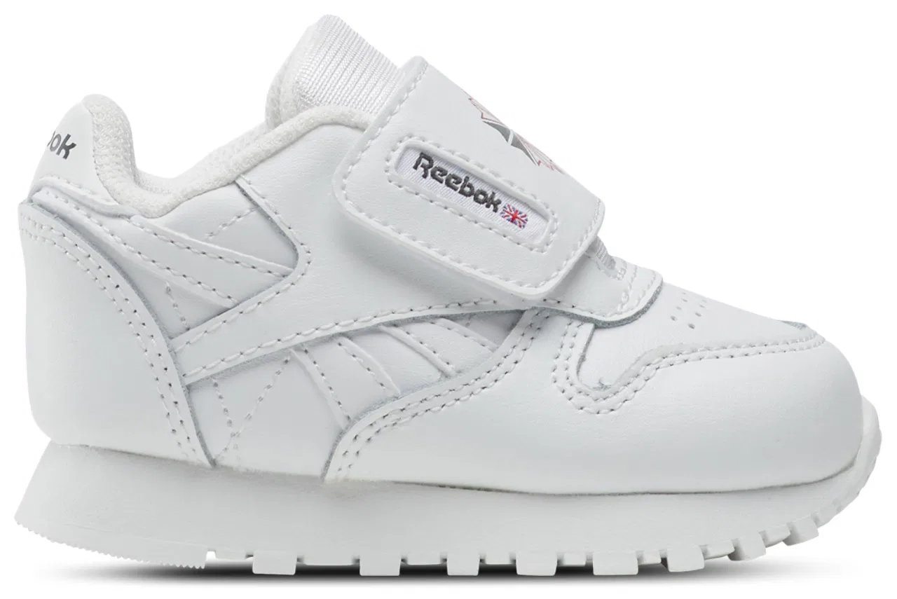 Кроссовки для малышей Classic Leather Reebok, цвет Footwear White/Grey