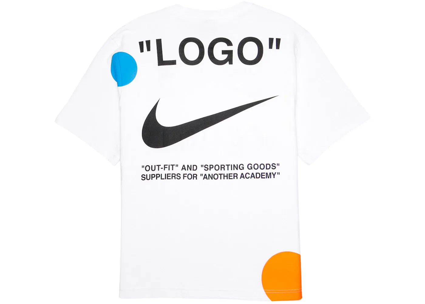 Мужская футболка с принтом Nike x OFF-WHITE Tee, White — фото 2