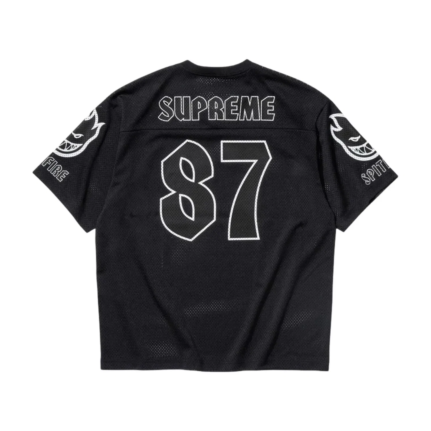 Мужская футбольная джерси с принтом Supreme x Spitfire SS26, черный — фото 2