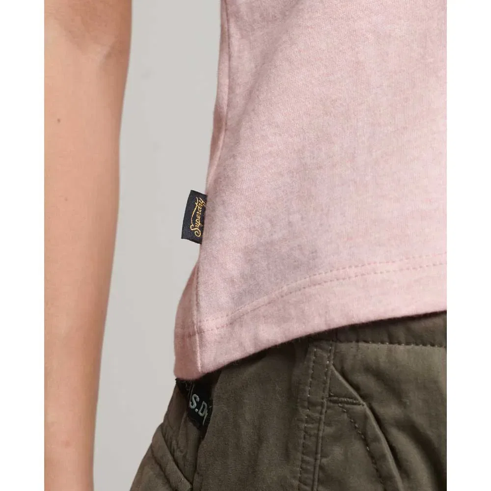 Женская футболка с коротким рукавом-крылышком Vintage Logo Superdry, Pink — фото 3