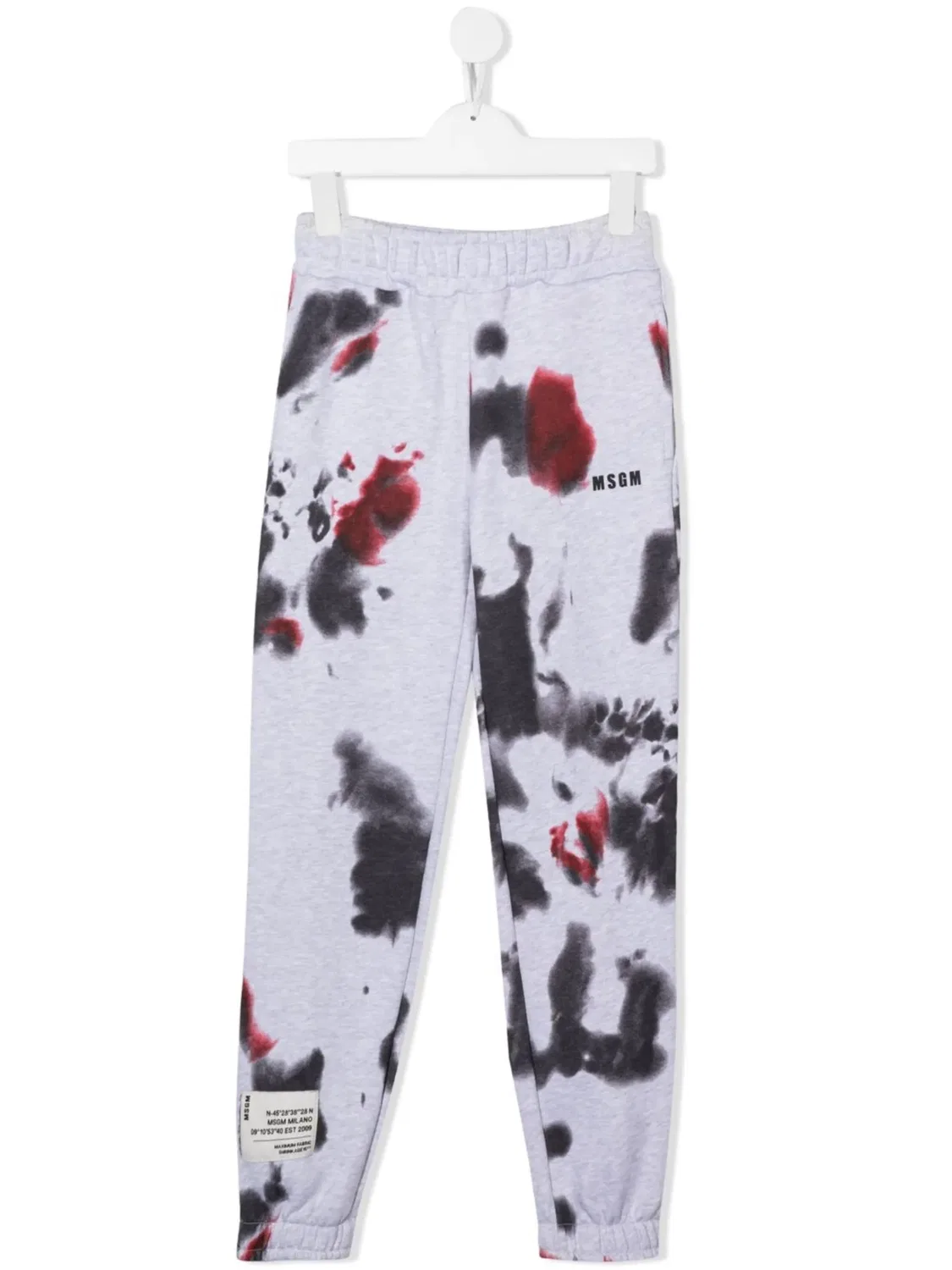 Спортивные брюки с пятнами краски MSGM, серый