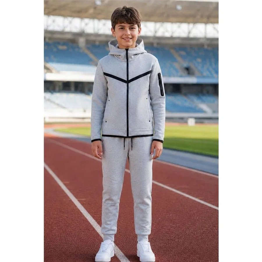 Спортивный костюм Tech Fleece Double Face Pina Kids, Черный — фото 4