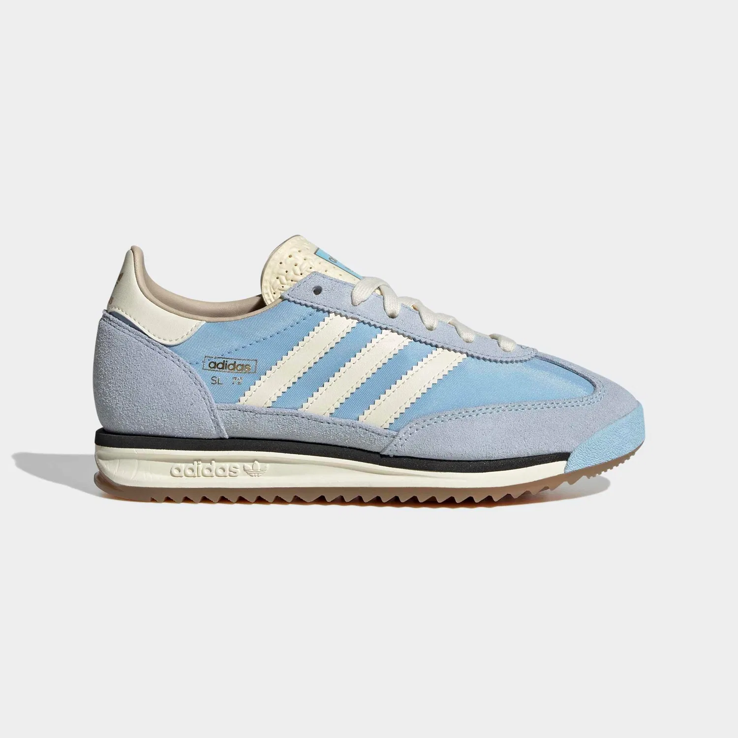 Детские кроссовки в ретро-стиле SL 72 Adidas Originals, Clear Sky/Cream White/Core Black — фото 2