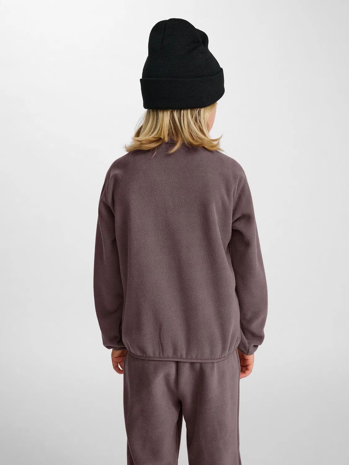 Детская флисовая куртка с молнией Hmljr Fleece Zip Jacket Bee Hummel, Braun Dunkelgrau — фото 3