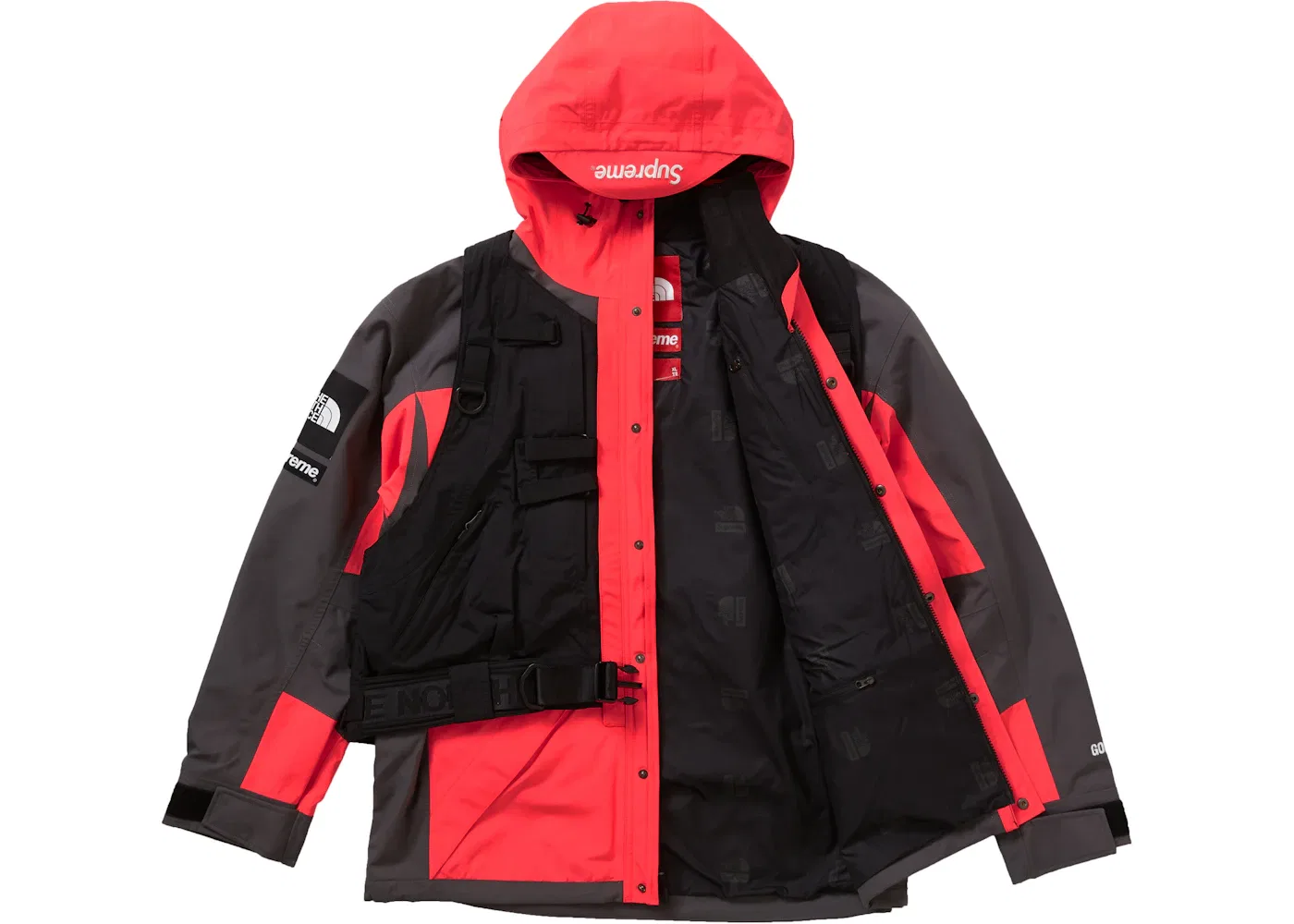 Мужской утепленный комплект куртки и жилета RTG Jacket + Vest Supreme, цвет Bright Red — фото 4