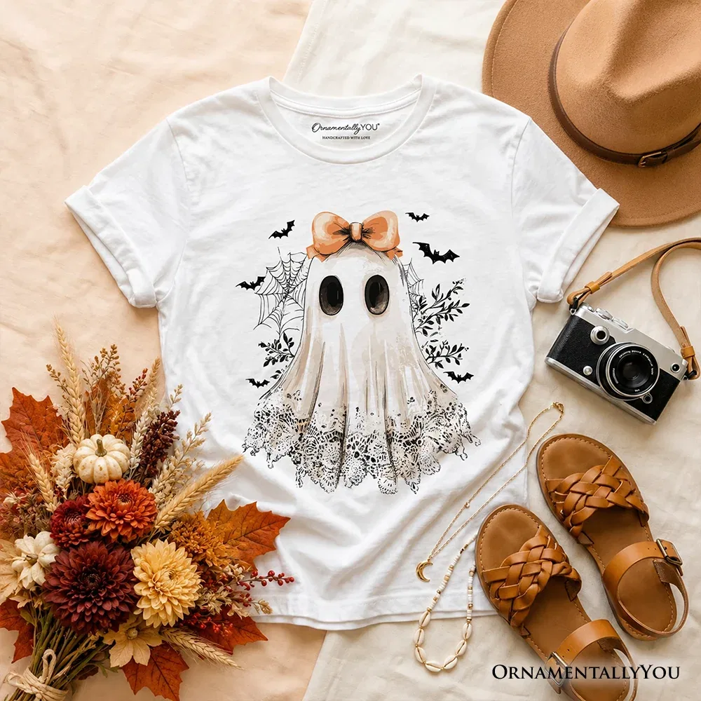 Детская футболка с принтом призрака Ghost Graphic Tee OrnamentallyYou, White