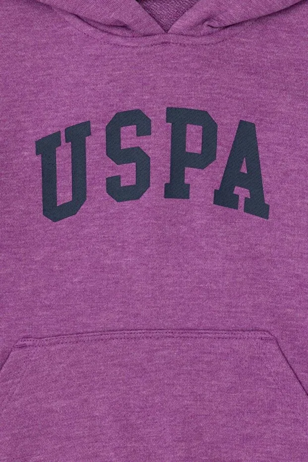 Детское худи для мальчиков с капюшоном Basics U.S. Polo Assn., Violet — фото 3