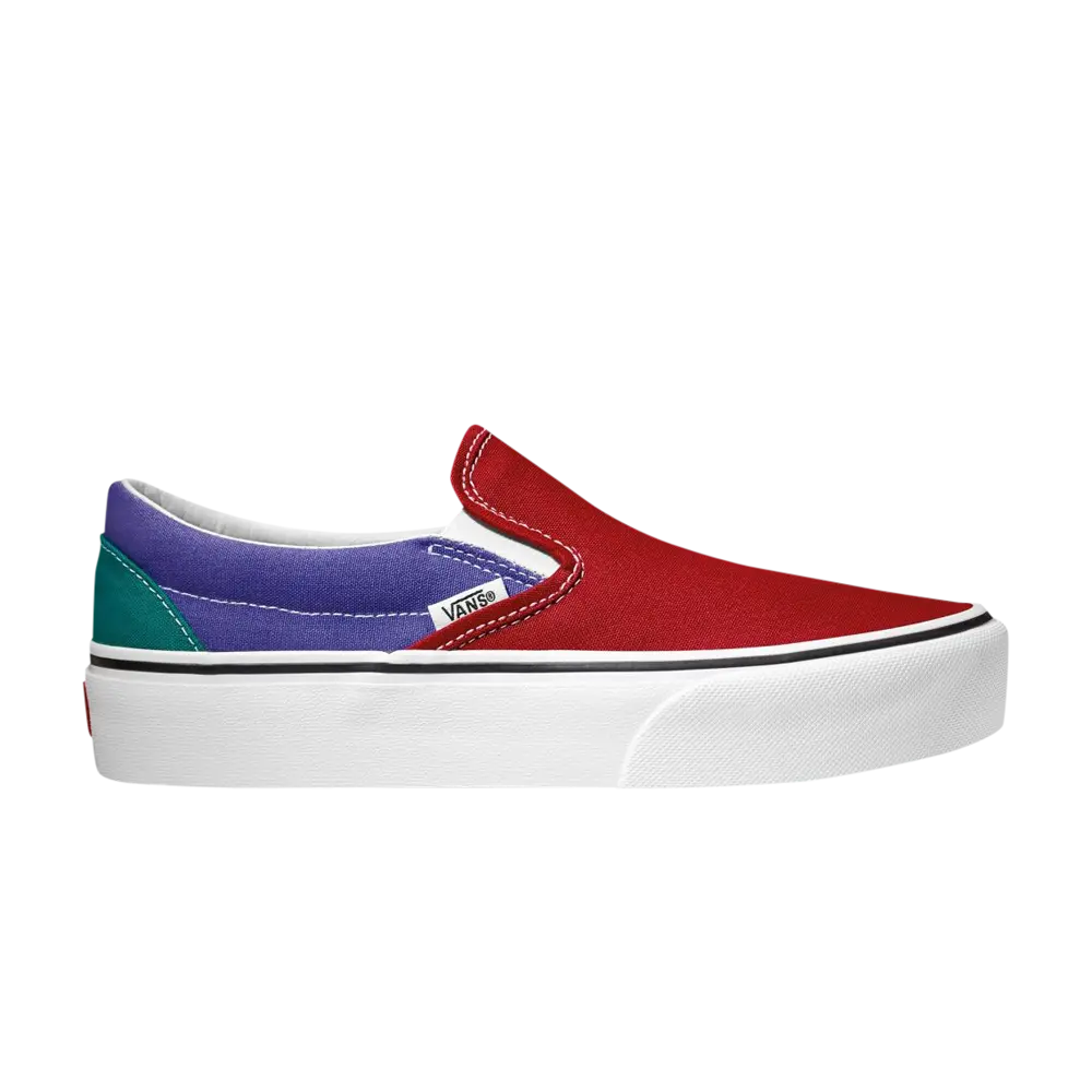 

Кроссовки Classic Slip-On Platform Vans, красный
