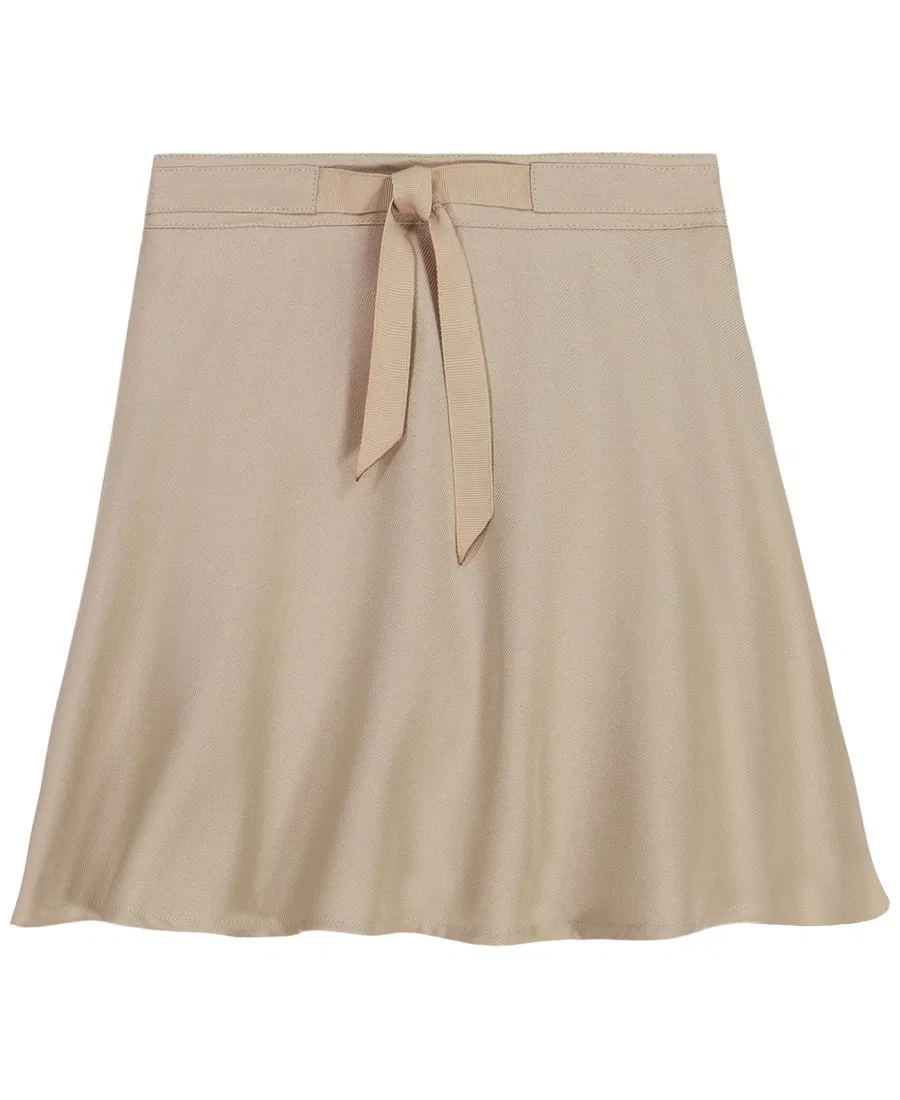 Юбка-трапеция с бантом Ribbon Bow Skater Scooter Skirt Nautica, Khaki