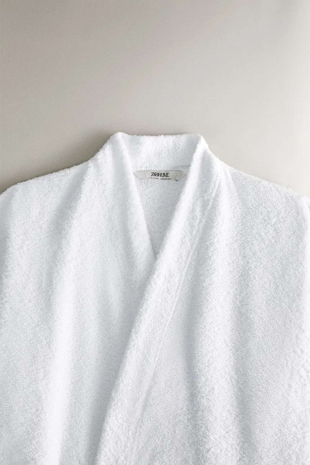 Высококачественный хлопковый банный халат (420 г/м²) ZARA, White — фото 2