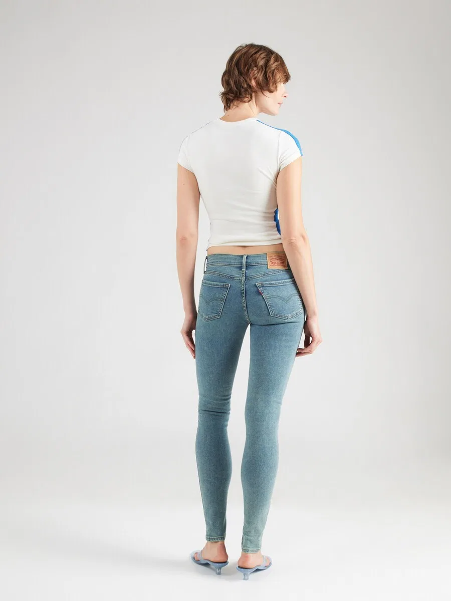 Джинсы LEVI'S Skinny '710 Super Skinny' светло-голубого цвета — фото 4
