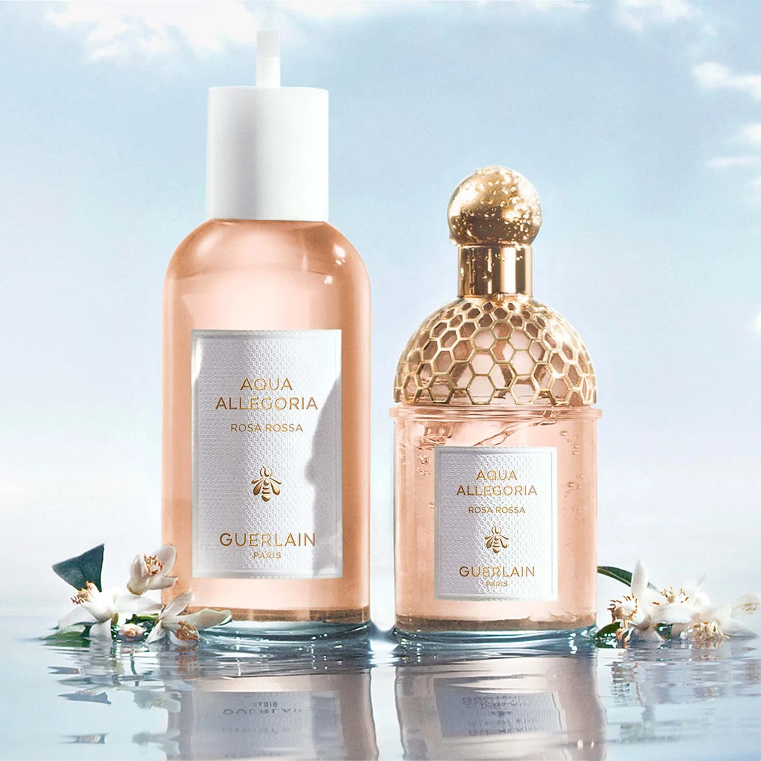 Туалетная вода с фруктово-цветочным ароматом Aqua Allegoria Rosa Rossa GUERLAIN, 75 мл — фото 4
