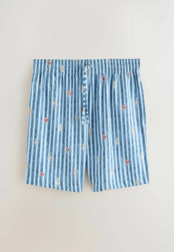 Комплект пижамный из 2 предметов, хлопок, Set 2 pack - pyjama set, Next, coral blue, синий — фото 4