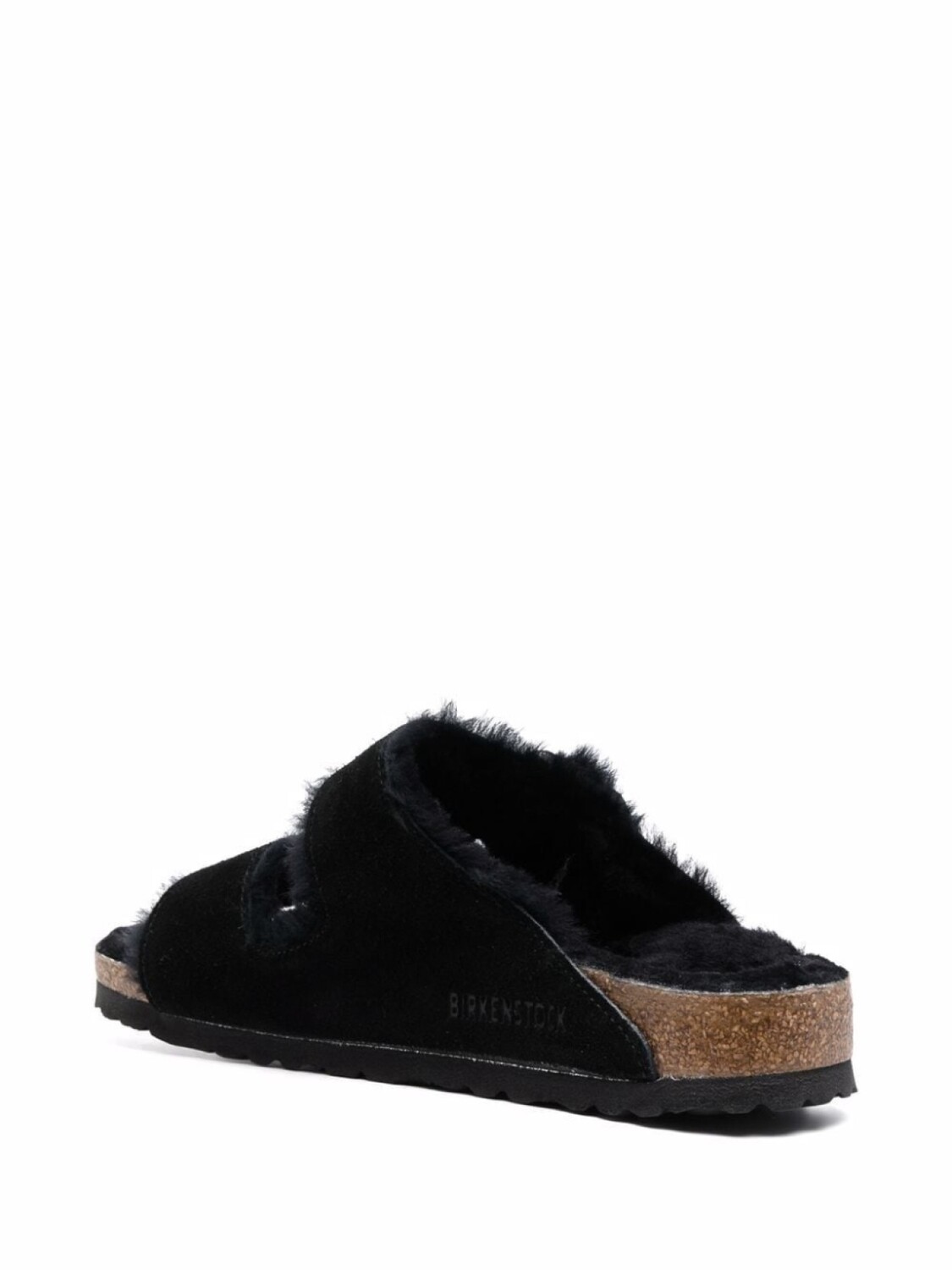 

Birkenstock сандалии Arizona с отделкой из овчины, черный