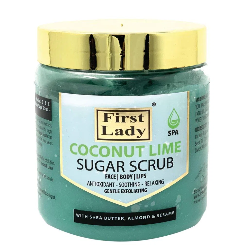 Скраб для тела и лица Coconut Lime Sugar Scrub, FIRST LADY, 500 мл