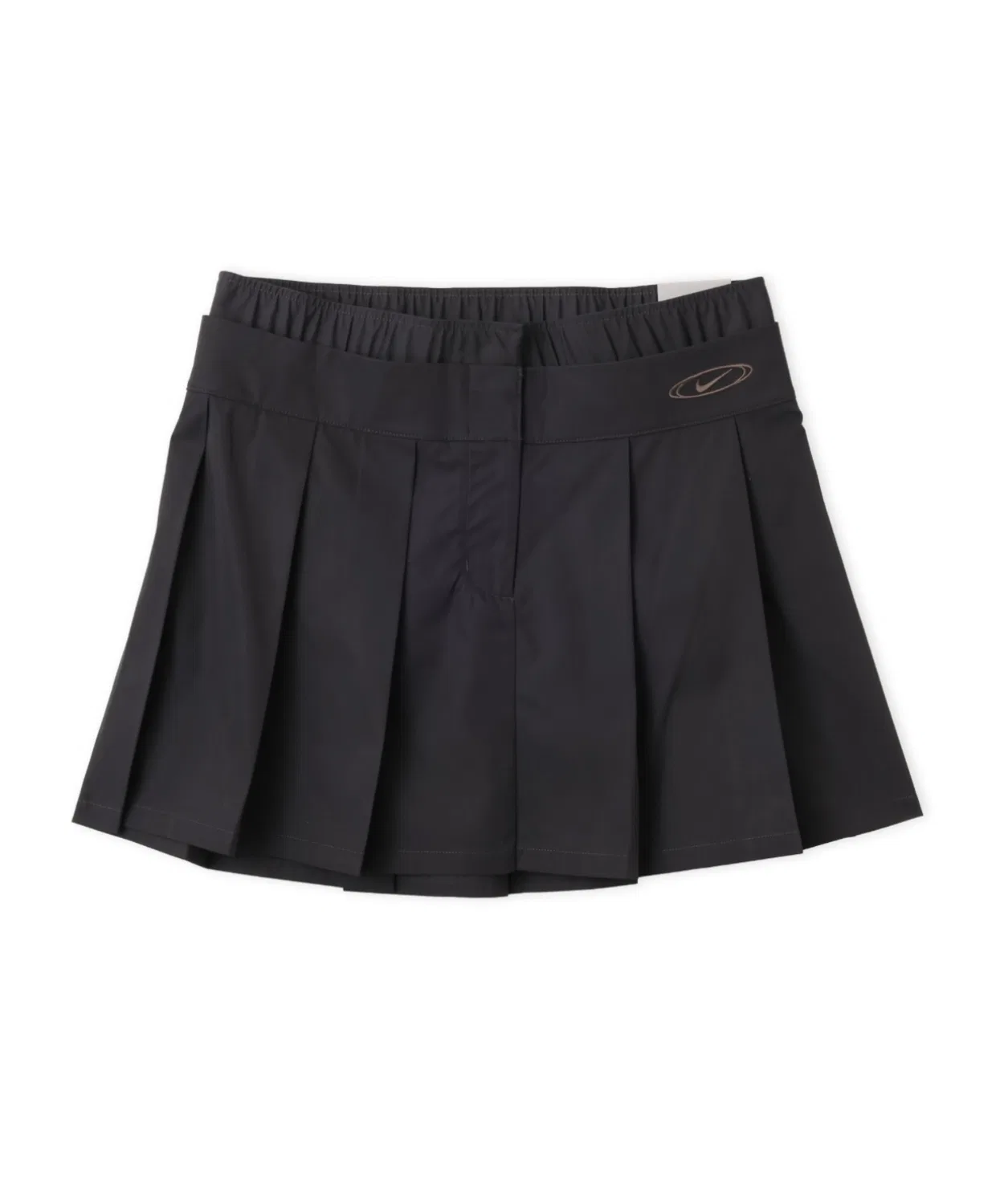 Женская мини-юбка с плиссе из тафты NIKE AS W NK Street Pleated Mini SK, Black — фото 3