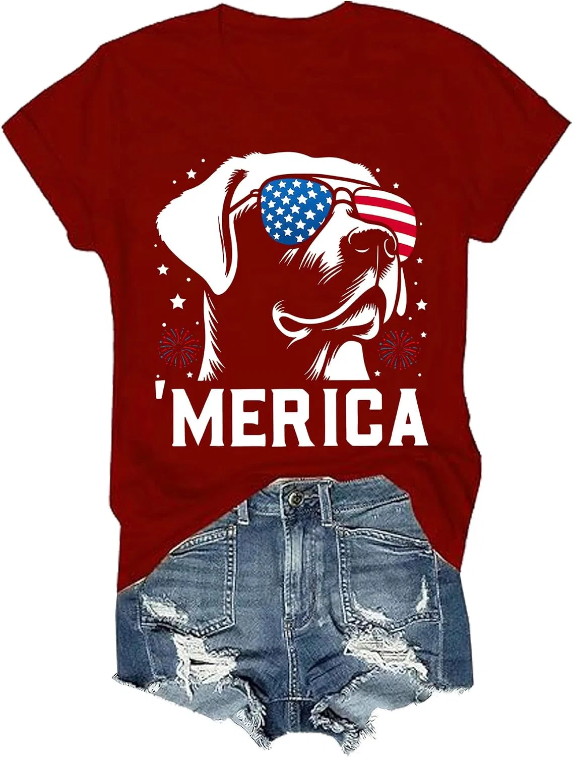 Мужская футболка с принтом Labrador Retriever Regular Fit, Claret